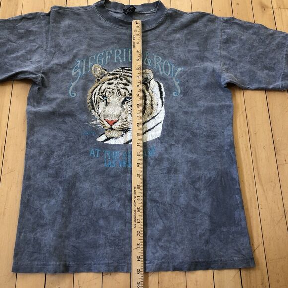 VTG Siegfried and Roy Mirage Shirt Mens Medium White Tiger Graphic Las Vegas - Picture 7 of 8